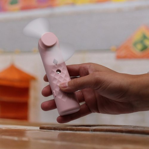 (image for) Pink Nano Mist Face Fan & Spray - USB chargable