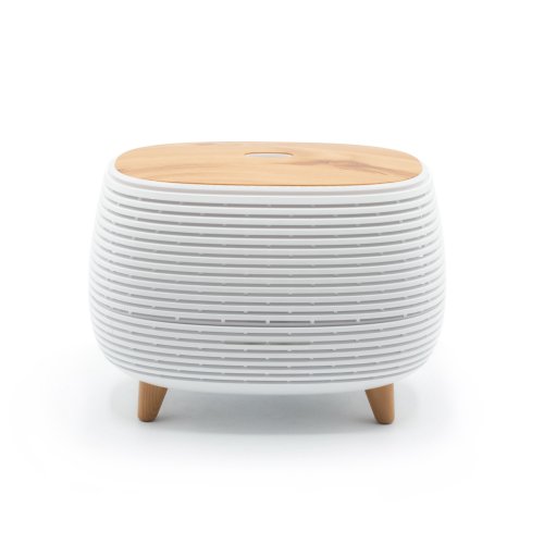 (image for) Futuristic Ribbed Aroma Diffuser with Colour-Changing Light