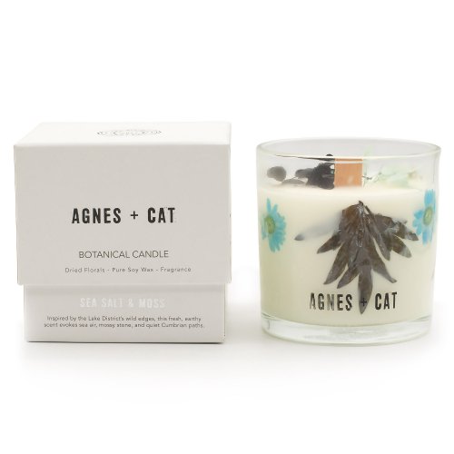 (image for) Agnes + Cat Botanical Soy Wax Candle - Seasalt & Moss