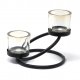 Centrepiece Iron Votive Candle Holder - 2 Cup Double Step (image for) Centrepiece Iron Votive Candle Holder - 2 Cup Double Step