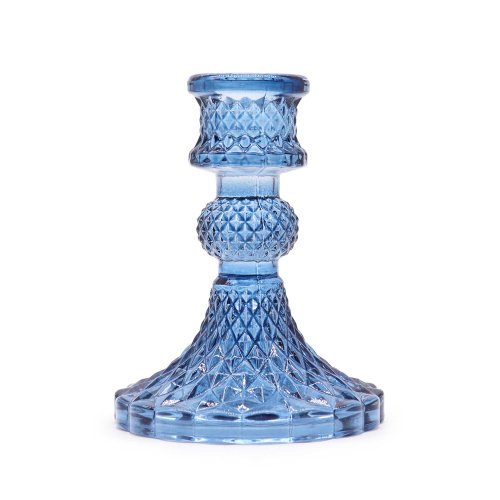 (image for) Vintage Dinner Candle Holder - Royal Blue