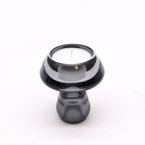 (image for) Mushroom Flip Dinner Candle / Tealight Holder - Midnight Grey