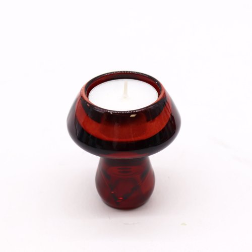 (image for) Mushroom Flip Dinner Candle / Tealight Holder - Vampire Red