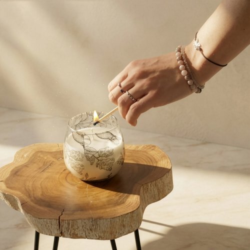 (image for) Small Glass Jar Candles - Drawn by Flame