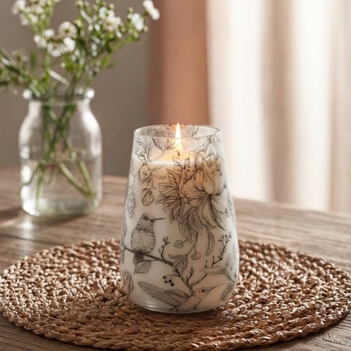 (image for) Tall Glass Jar Candles - Drawn by Flame