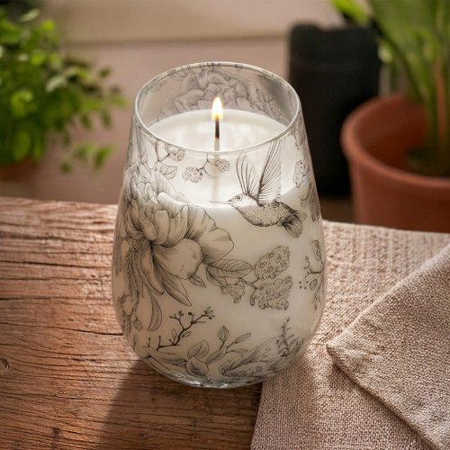(image for) Tall Glass Jar Candles - Drawn by Flame