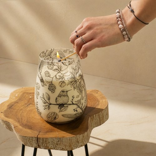 (image for) Tall Glass Jar Candles - Drawn by Flame