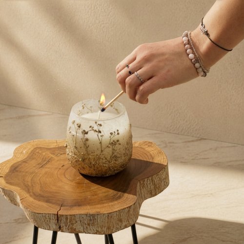 (image for) Medium Glass Jar Candles - Wildlight Woods