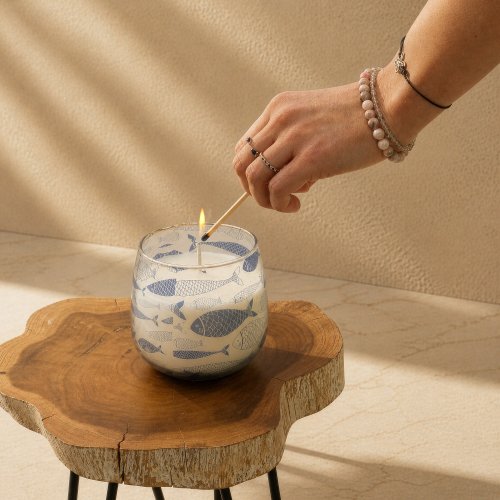 (image for) Medium Glass Jar Candles - Seabreeze