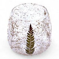 (image for) Natural Floral Glass - Straight Candle Holder - Pino - (10x9cm)