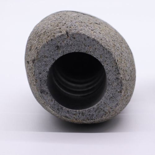 (image for) Natural Riverstone Candle Holder - Standing Stone Cut