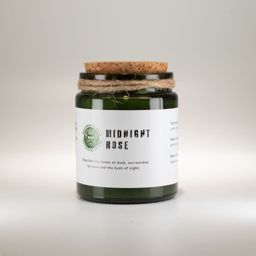 (image for) Greenman Woodwick Soy Candle - Midnight Rose