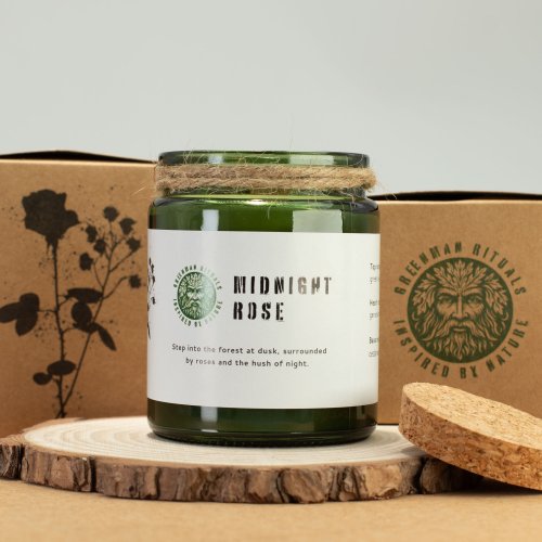 (image for) Greenman Woodwick Soy Candle - Midnight Rose