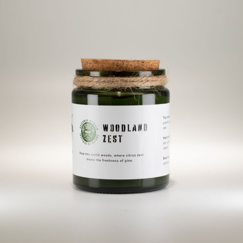 (image for) Greenman Woodwick Soy Candle - Woodland Zest