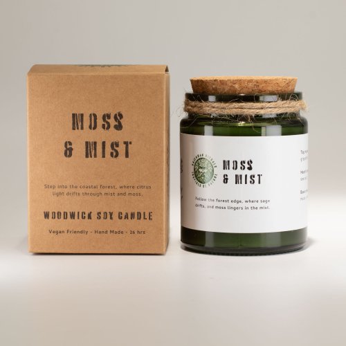 (image for) Greenman Woodwick Soy Candle - Moss & Mist