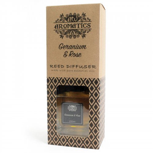 (image for) 200ml Geranium & Rose Essential Oil Reed Diffuser