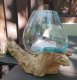 (image for) Molten Glass on Wood - Large Bowl