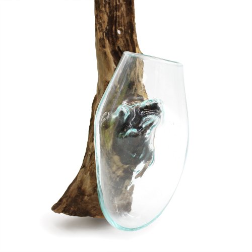 (image for) Molten Glass on Wood - Hanging Bowl
