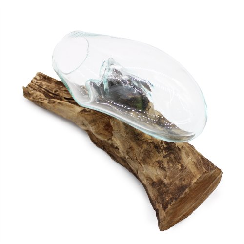 (image for) Molten Glass on Wood - Hanging Bowl