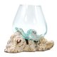 (image for) Molten Glass on Whitewash Wood - Large Bowl