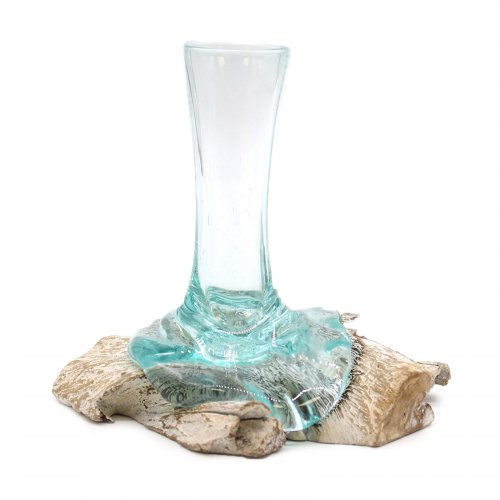 (image for) Molten Glass on Whitewash Wood - Vase - Small
