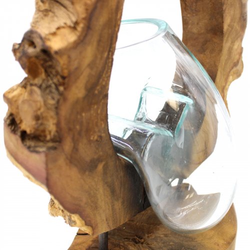 (image for) Molton Glass Hanging Art Vase on Wood