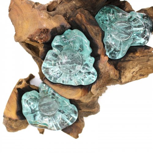(image for) Molton Glass Five Candle Holder on Wood