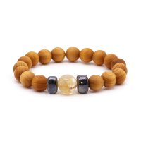 (image for) Cedarwood Solar Plexus Chakra Bangle with Citrine