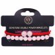 (image for) Gemstone Double Power Bracelets- Rose Quartz