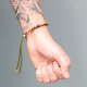 (image for) 18K Gold Plated Gemstone Black String Bracelet - Tiger Eye