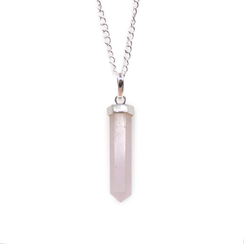 (image for) Gemstone Classic Point Pendant - Rose Quartz