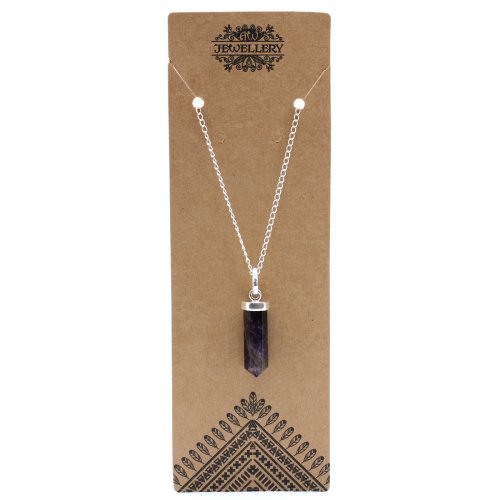 (image for) Gemstone Classic Point Pendant - Amethyst