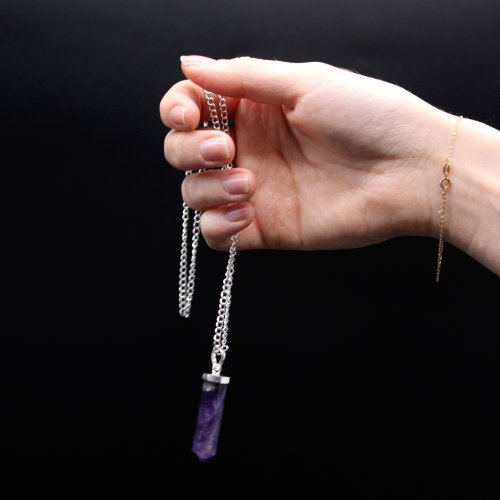 (image for) Gemstone Classic Point Pendant - Black Agate