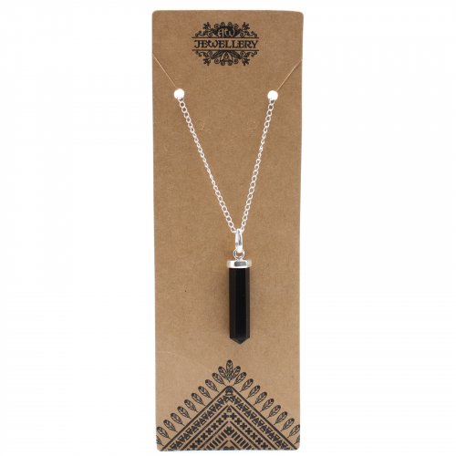 (image for) Gemstone Classic Point Pendant - Black Agate