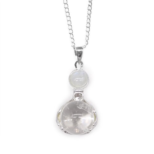(image for) Gemstone Healing Hands Pendant - Rock Quartz