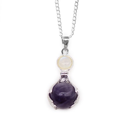 (image for) Gemstone Healing Hands Pendant - Amethyst