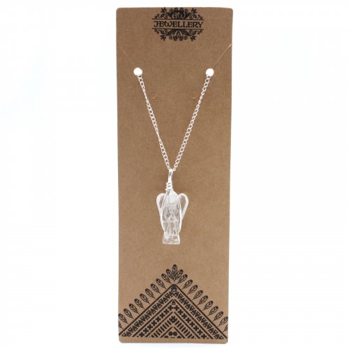 (image for) Gemstone Guardian Angel Pendant - Rock Quartz