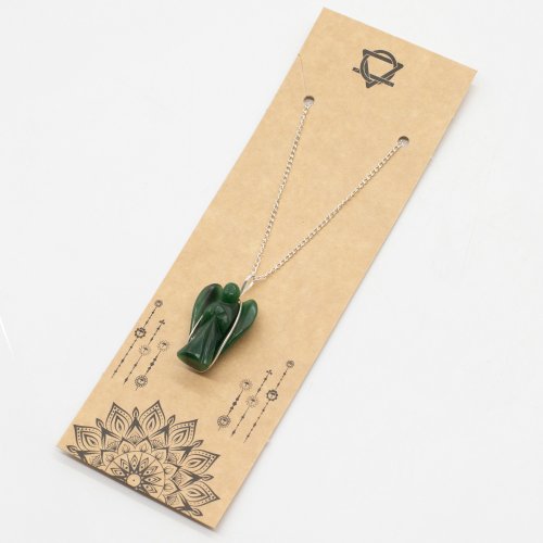 (image for) Gemstone Guardian Angel Pendant - Green Aventurine