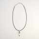 (image for) Indian Devotional Pendant - Silver Plated (45cm Cord)- Goddess Amethyst