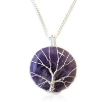 (image for) Tree of Life Gemstone Necklace - Amethyst