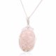 (image for) Swirl Wrapped Gemstone Necklace - Rose Quartz