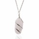 (image for) Cascade Wrapped Gemstone Necklace - Rough Rose Quartz