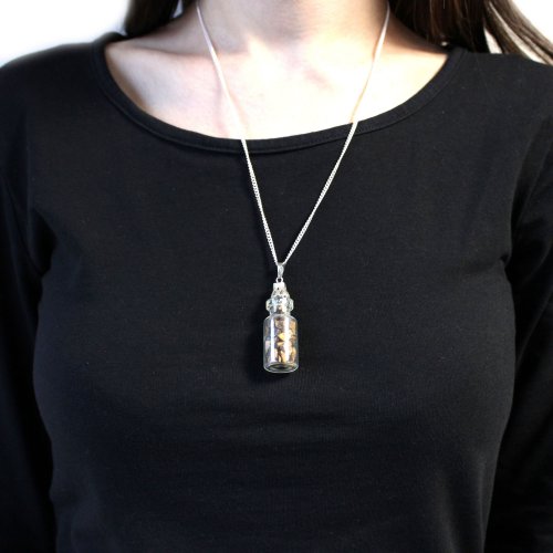 (image for) Bottled Gemstones Necklace - Tiger Eye