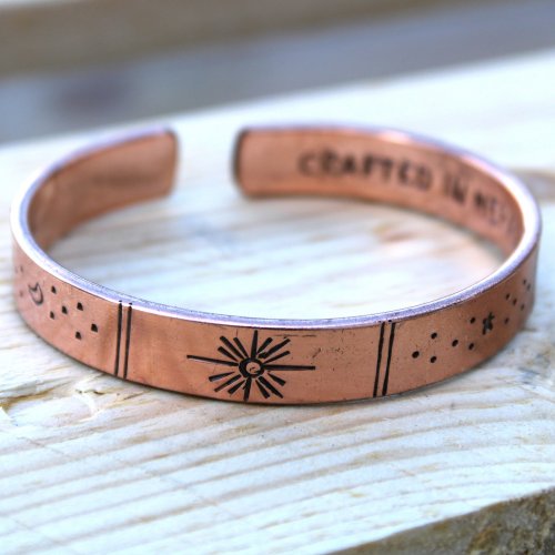 (image for) Inspiration Bracelet - Copper Snrise, Galaxy, Stars, Earth