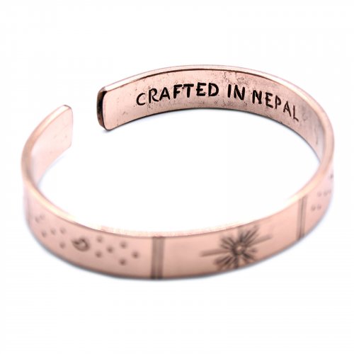 (image for) Inspiration Bracelet - Copper Snrise, Galaxy, Stars, Earth
