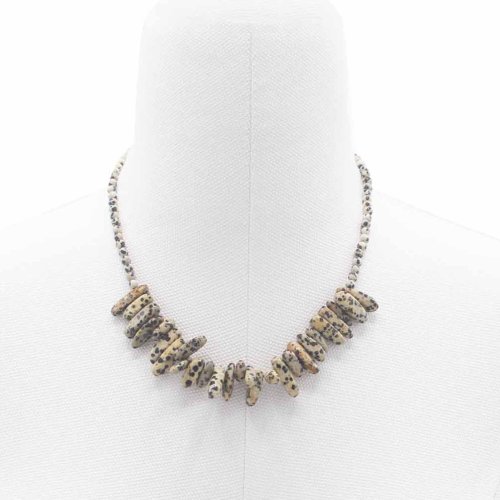 (image for) Longstone Gem Necklace - Dalmatian Stone