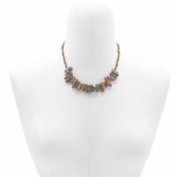 (image for) Longstone Gem Necklace - Unakite