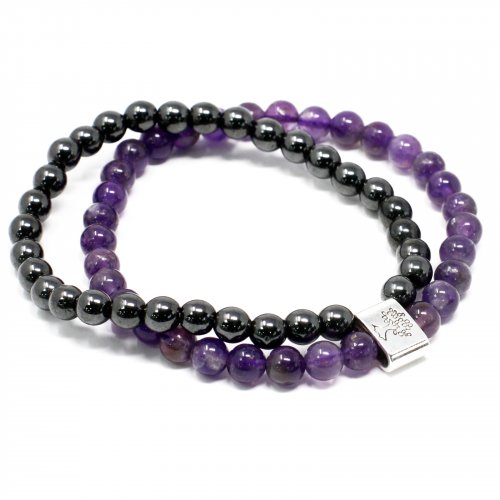 (image for) Magnetic Gemstone Bracelet - Amethyst