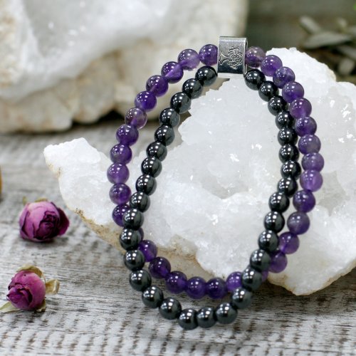 (image for) Magnetic Gemstone Bracelet - Amethyst