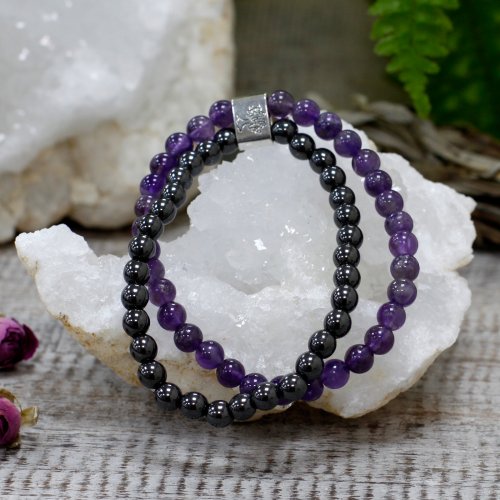 (image for) Magnetic Gemstone Bracelet - Amethyst